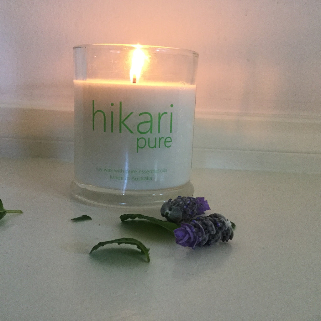 Pure Essential Oil Candle Lavender and Bergamot