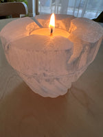 Selenite Tea Light Holders - Hikari Candles