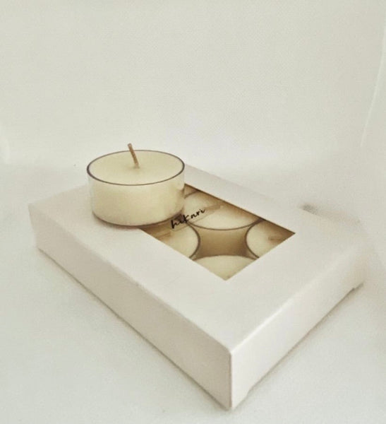Tea Lights Soy Amber Lumier Fragrance - Hikari Candles 