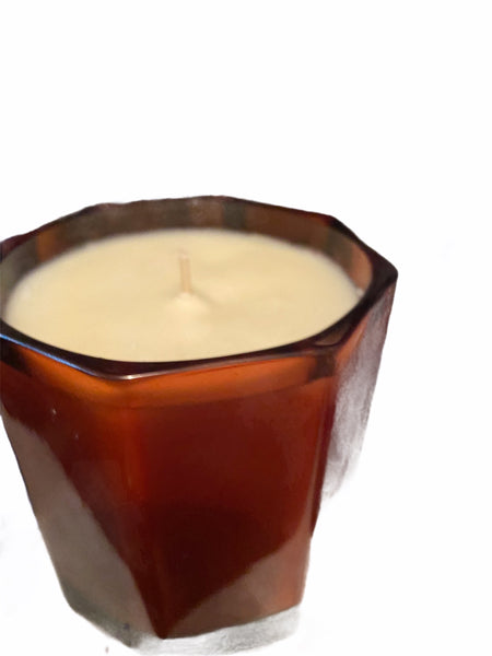 Patchouli and Sandalwood octagonal luxury candle - Hikari Candles 